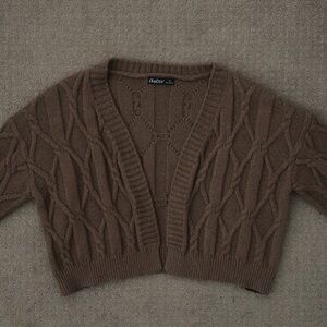 Coquette Cropped Sweater Cardigan